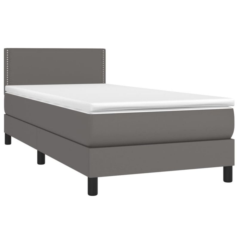 Łóżko kontynentalne WaszeMeble 80x200 cm szara WM-3134133 1 szt.