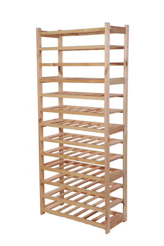 Stojak na wino MODO24 162,6 cm 1 półka naturalny 1 szt.