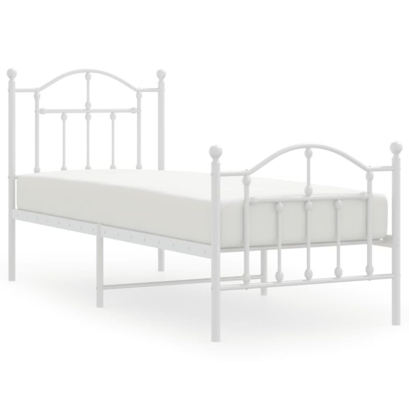 Łóżko metalowe WaszeMeble 75x190 cm biały WM-353496 1 szt.