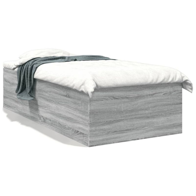 Łóżko drewniane WaszeMeble 75x190 cm szary WM-3280984 1 szt.