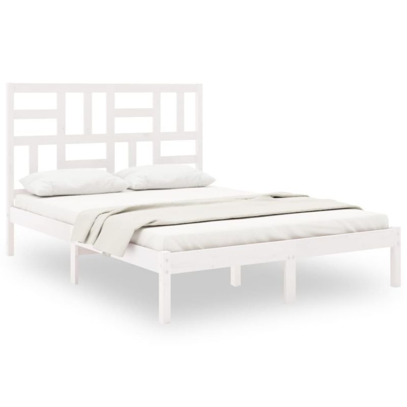 Łóżko drewniane WaszeMeble 140x190 cm biały WM-3105931 1 szt.
