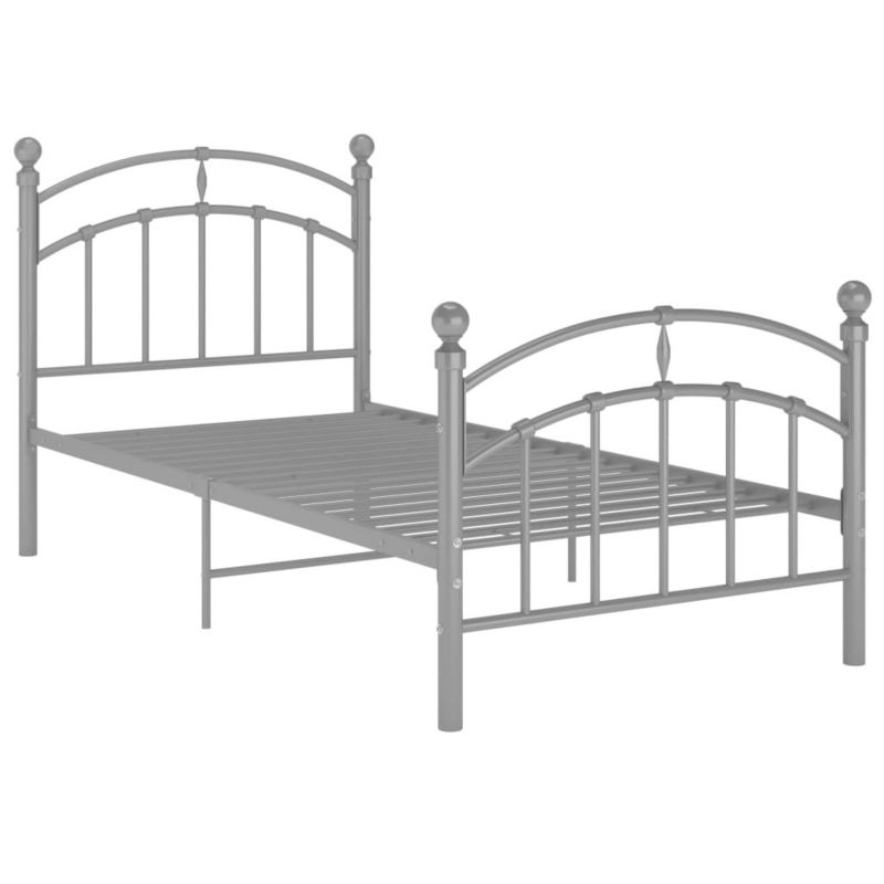 Łóżko metalowe WaszeMeble 90x200 cm szara WM-324969 1 szt.