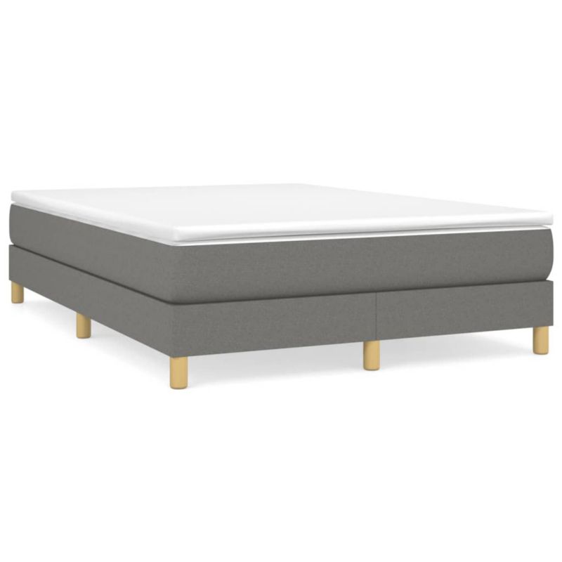 Łóżko kontynentalne WaszeMeble 140x190 cm ciemnoszara WM-3144168 1 szt.