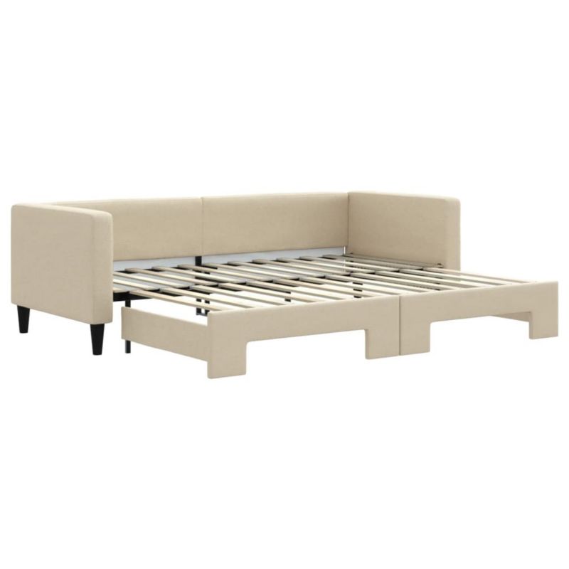 Łóżko dzienne WaszeMeble 80x200 cm rozsuwane kremowe WM-3196577 1 szt.