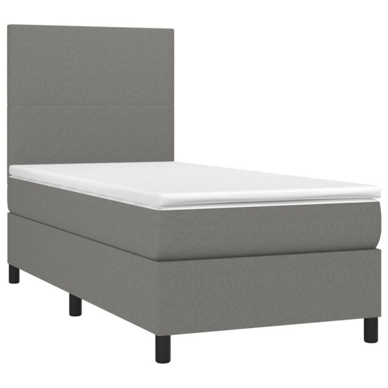 Łóżko kontynentalne WaszeMeble 80x200 cm ciemnoszara WM-3134670 1 szt.
