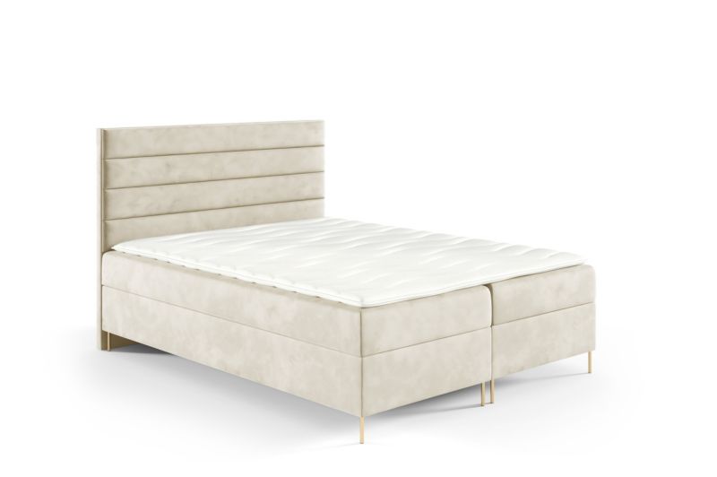 Łóżko kontynentalne SOFELLO Bella Box 140x200 z nóżkami riviera21 1szt.