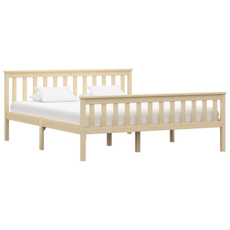 Łóżko drewniane WaszeMeble 160x200 cm brązowe WM-283224 1 szt.