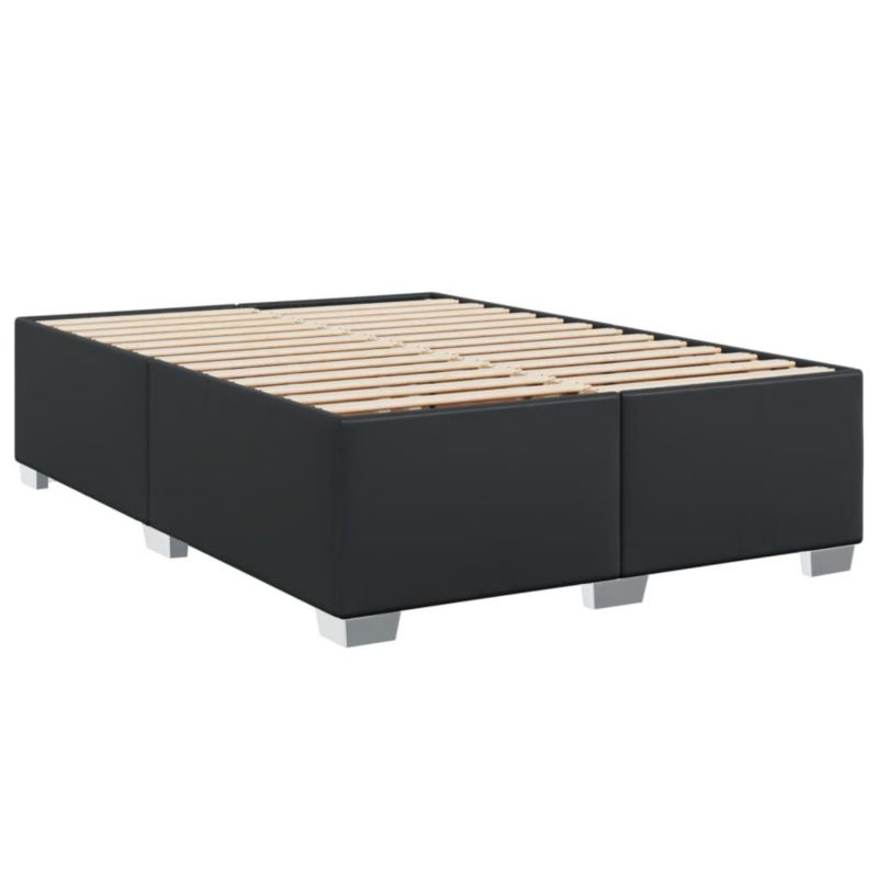 Łóżko tapicerowane WaszeMeble 140x190 cm czarne WM-3284556 1 szt.