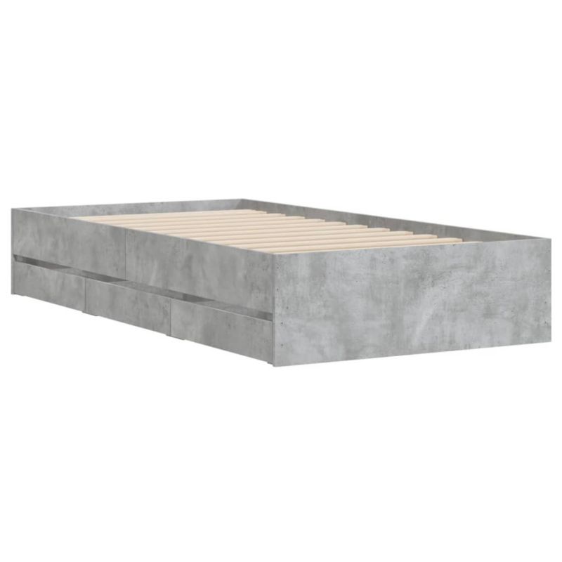 Łóżko drewniane WaszeMeble 75x190 cm szarość WM-3207332 1 szt.