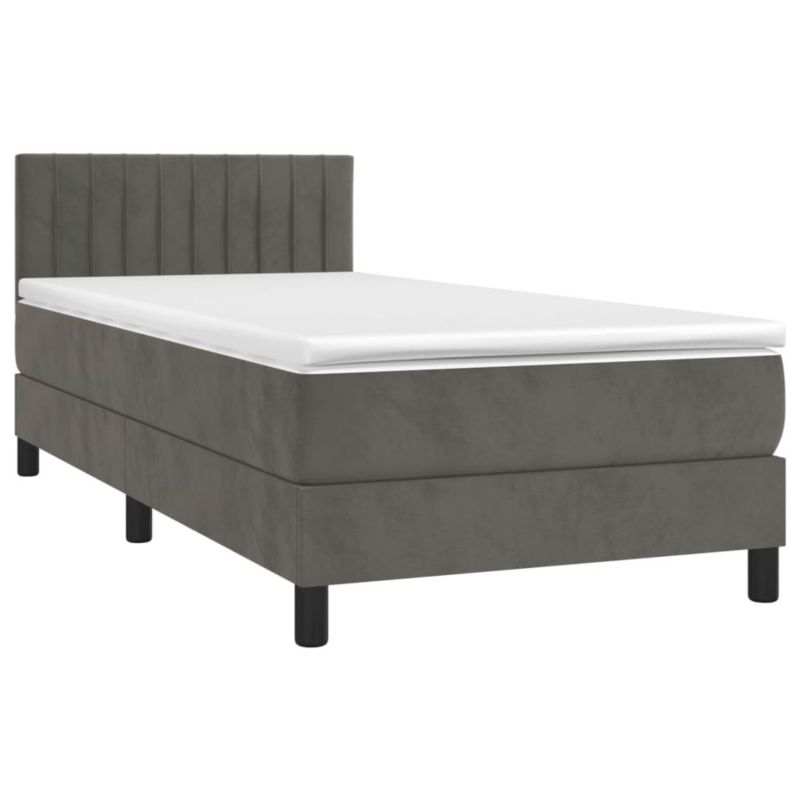Łóżko kontynentalne WaszeMeble 90x200 cm szary WM-3134502 1 szt.