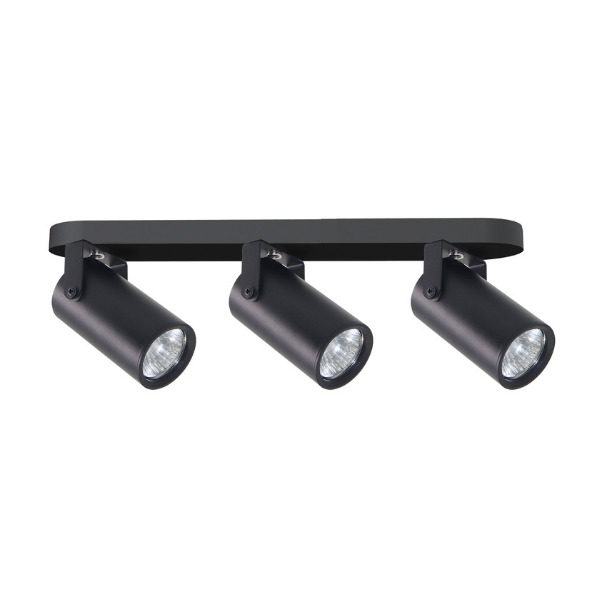 Czarna lampa sufitowa listwa 3-punktowa do salonu GARY