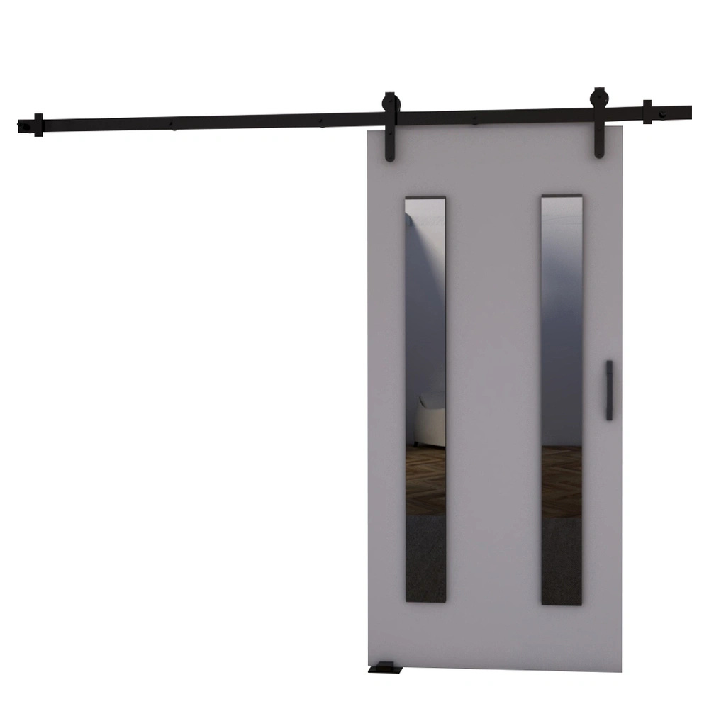 Szare drzwi przesuwne do pokoju 80 cm AREZO