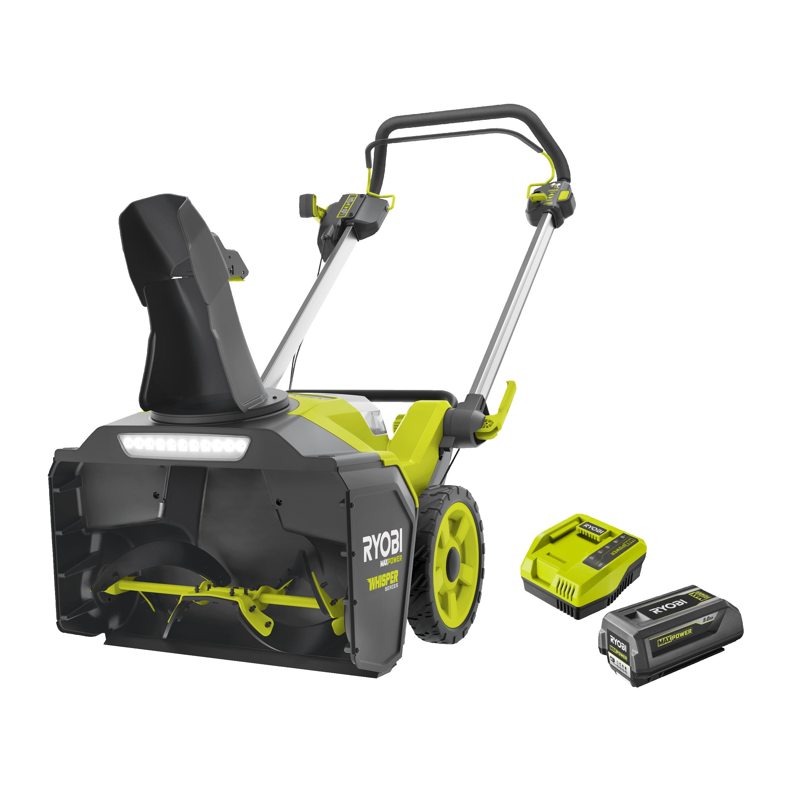 Odśnieżarka akumulatorowa 53 cm, WHISPER MAX POWER 36V w zestawie z akumulatorem 5.0 Ah i ładowarką