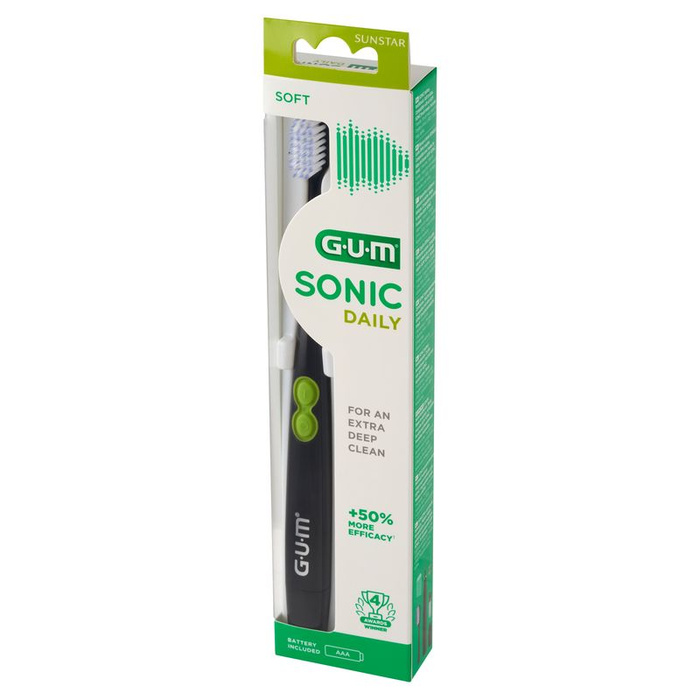 GUM SONIC DAILY Czarna szczoteczka soniczna