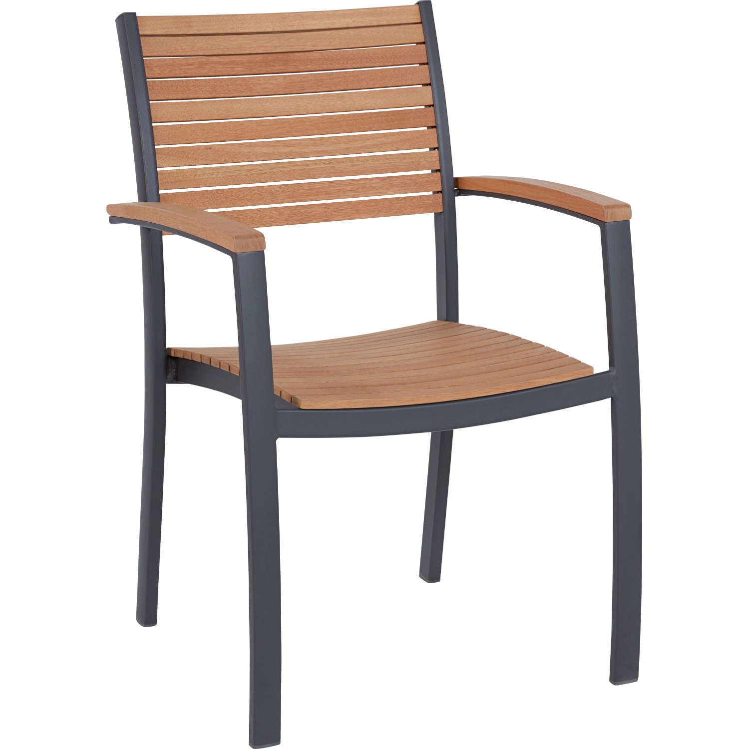 Krzesło ogrodowe BONLEE aluminium/eukaliptus