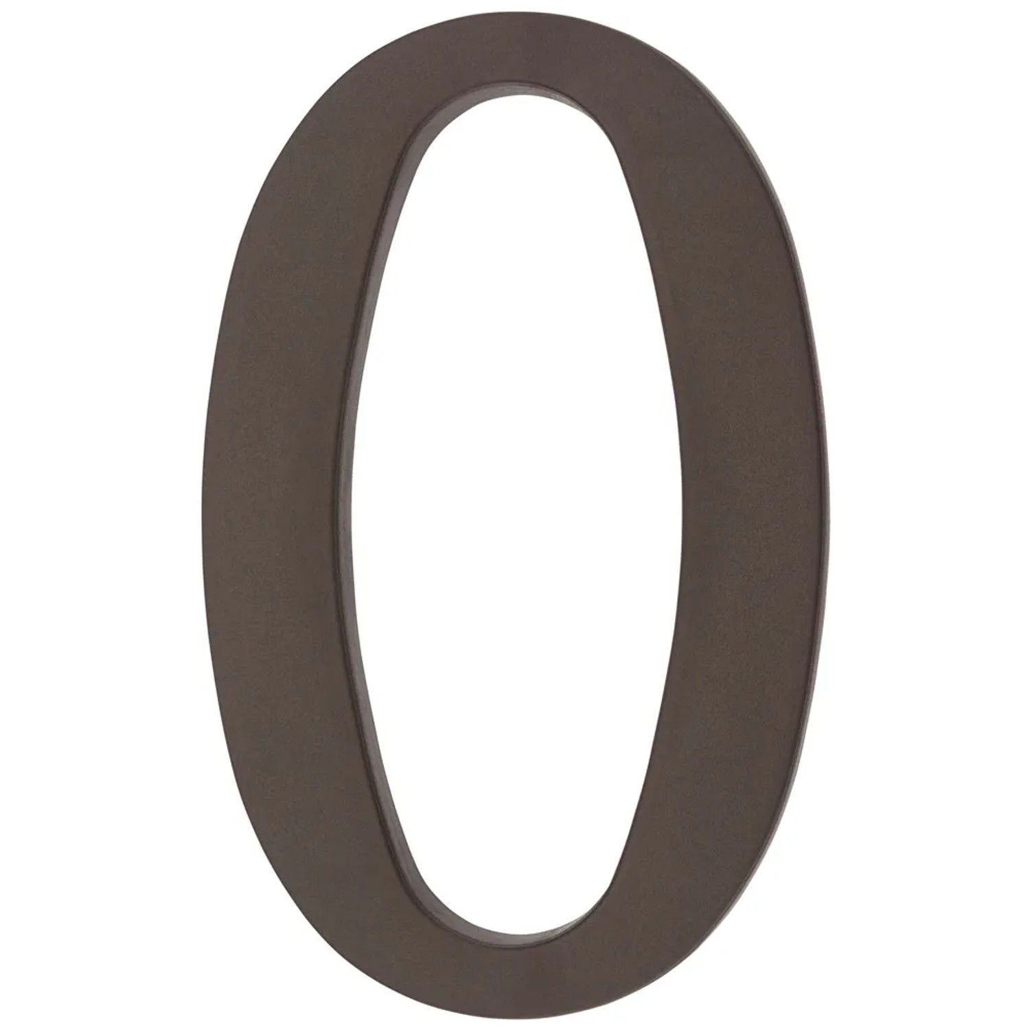 Metro Cyfra 0 plastikowa brązowa wys. 18cm