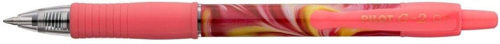 Długopis żelowy automatyczny Pilot G2 Flow, 0.7mm, różowa obudowa/niebieski wkład