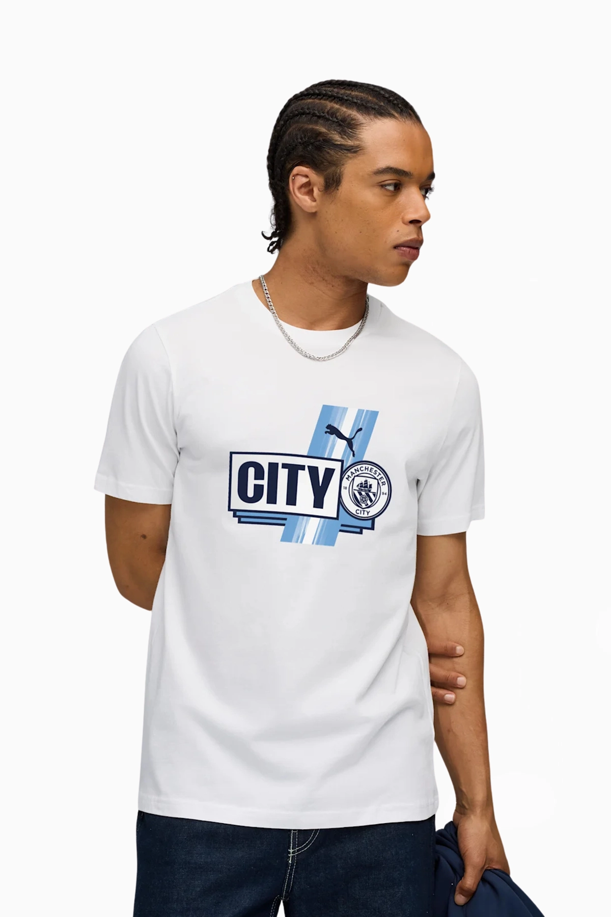 Koszulka Puma Manchester City 25/26 FtblCulture Tee - Biały