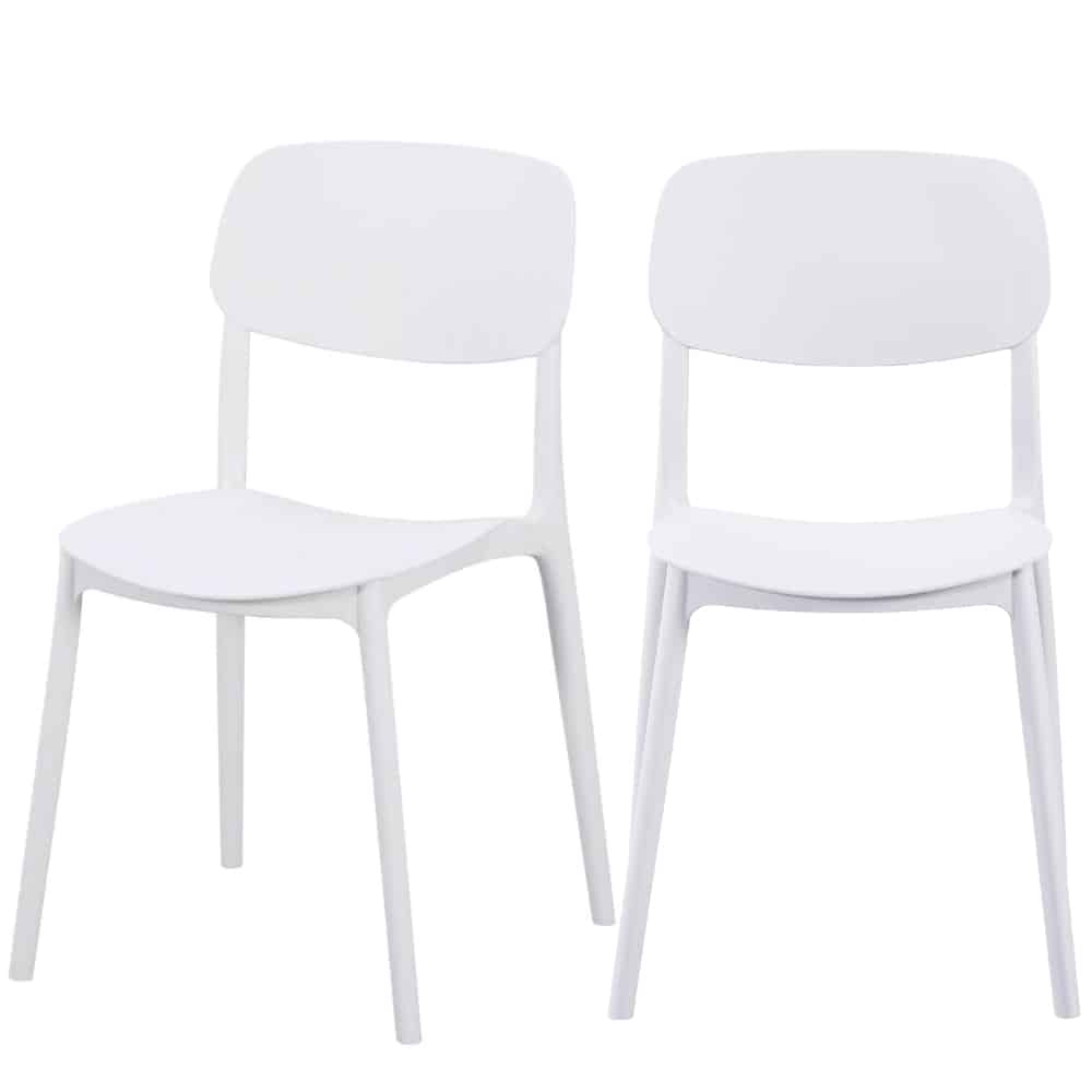 Krzesło kawiarniane restauracyjne Linea białe