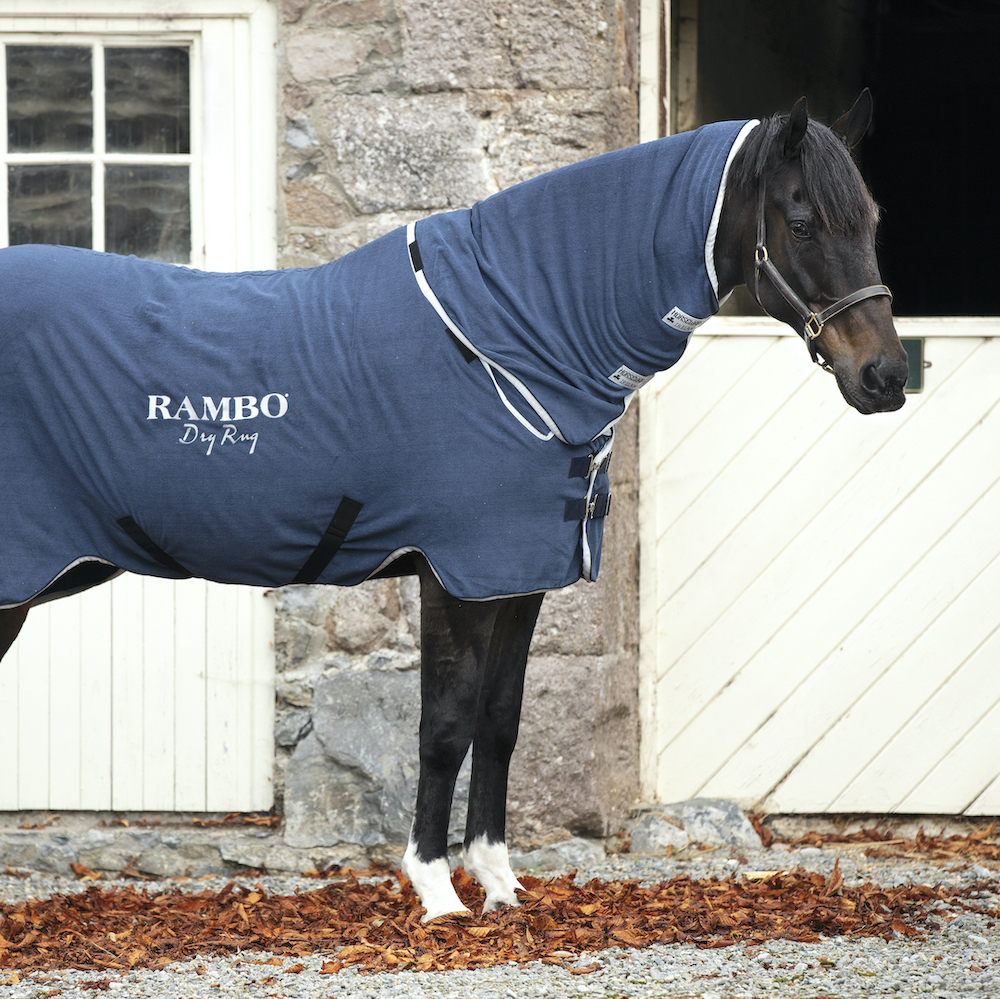 Horseware derka osuszająca z kapturem Rambo Dry Rug 24h