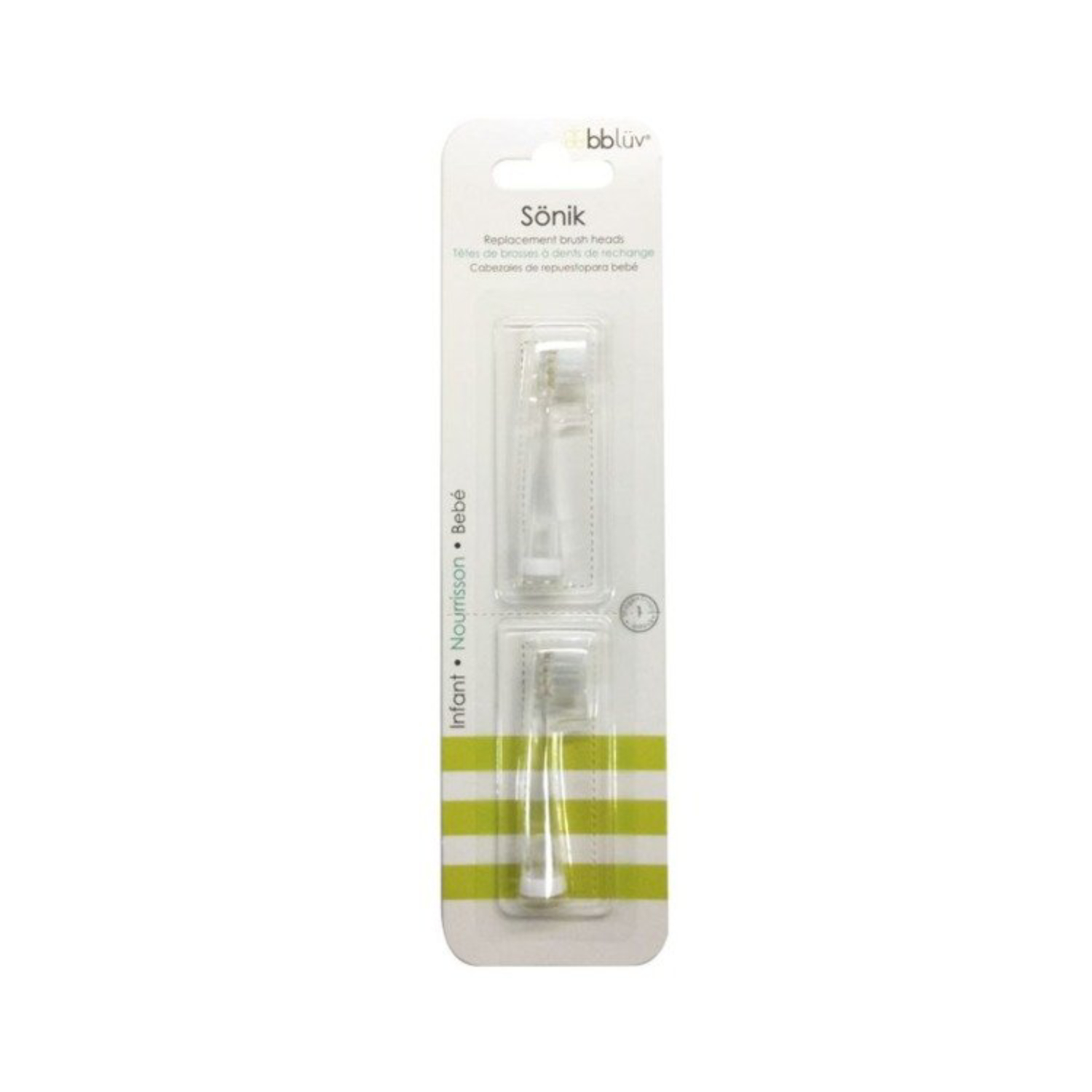 Bbluv - wymienne końcówki do szczoteczki sonicznej sönik 0-18m, 2 sztuki