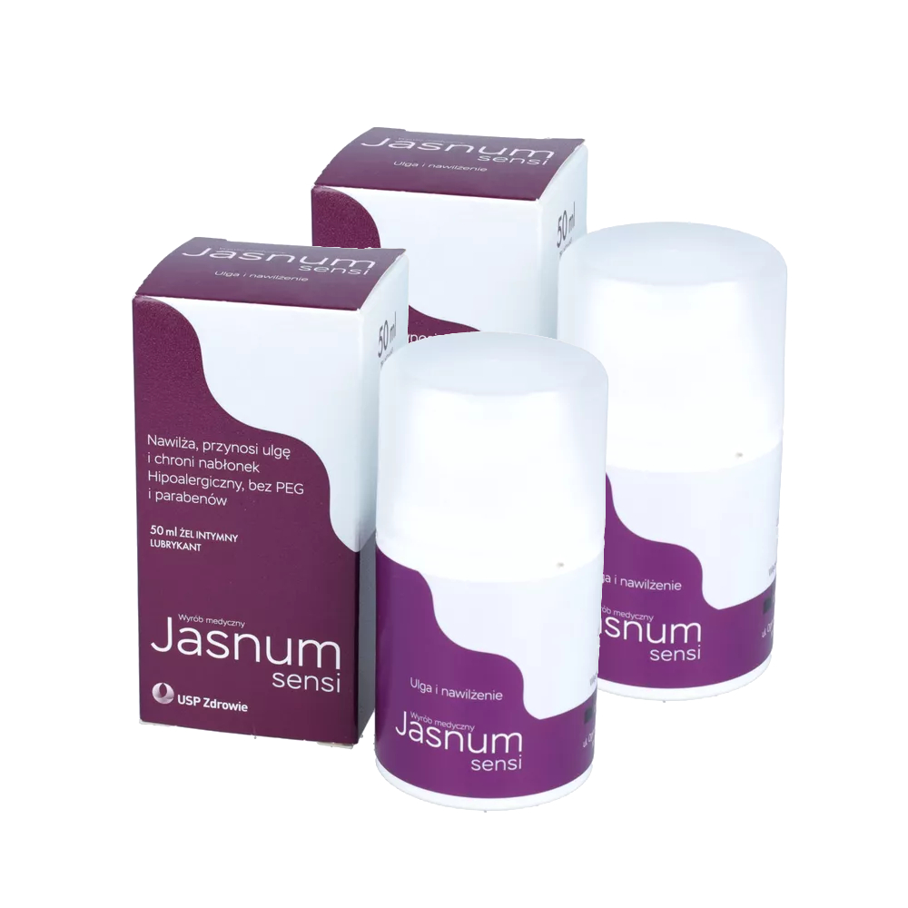 Zestaw: 2 x jasnum sensi, żel intymny, 50 ml