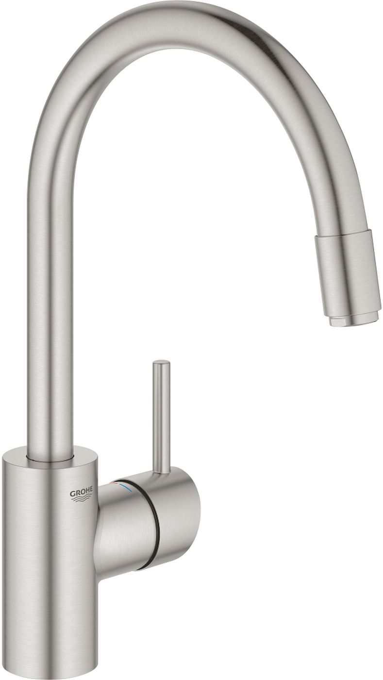 Grohe Concetto bateria kuchenna stojąca z wyciąganą wylewką stal nierdzewna 32663DC3