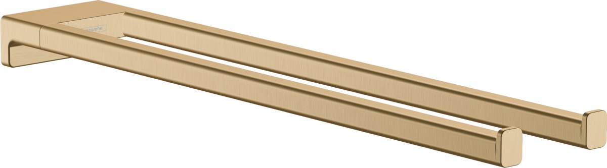 Hansgrohe AddStoris wieszak na ręcznik 44,5 cm podwójny brąz szczotkowany 41770140