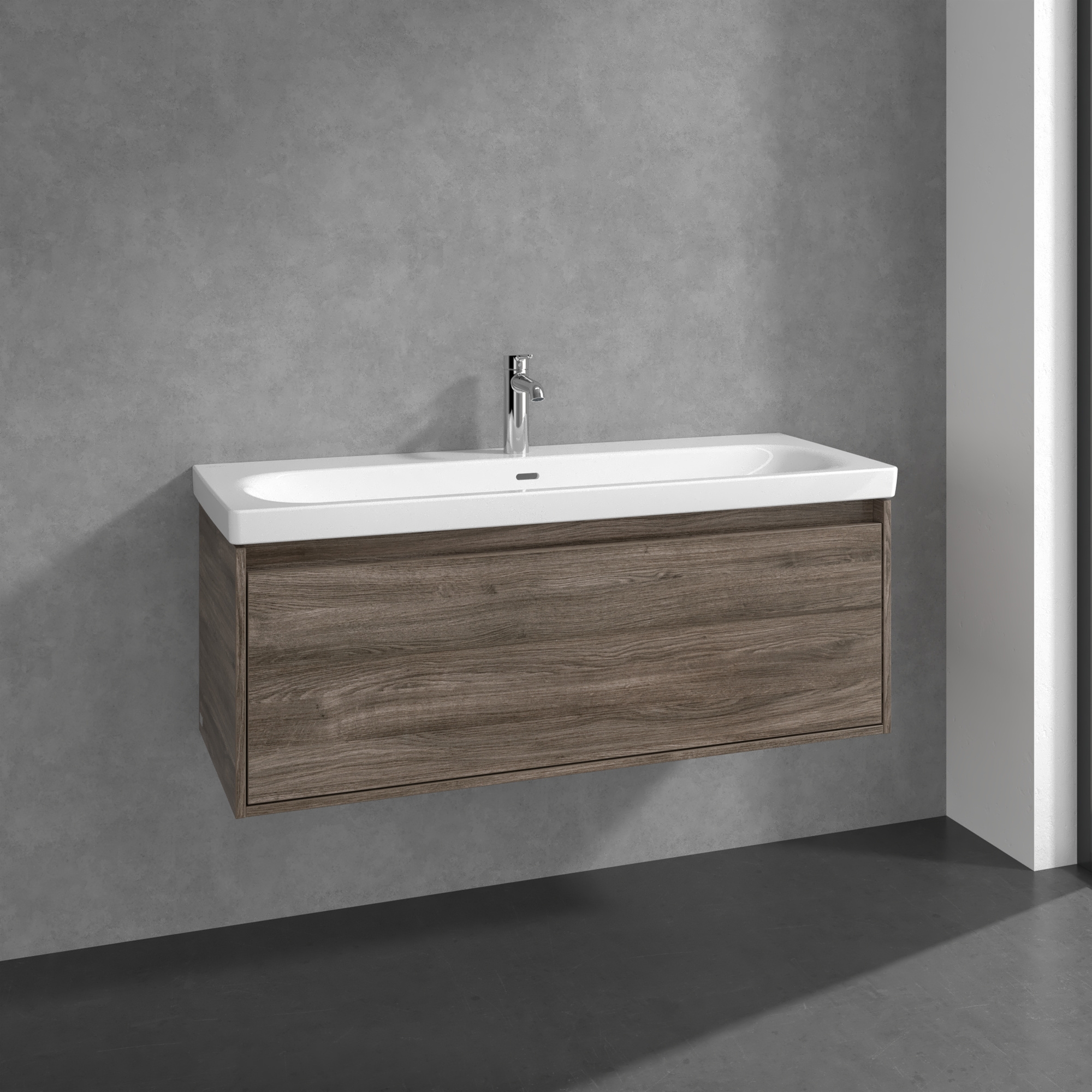 Villeroy & Boch Skyla szafka 117,2x43,9x43,6 cm podumywalkowa wisząca Stone Oak C79200RK