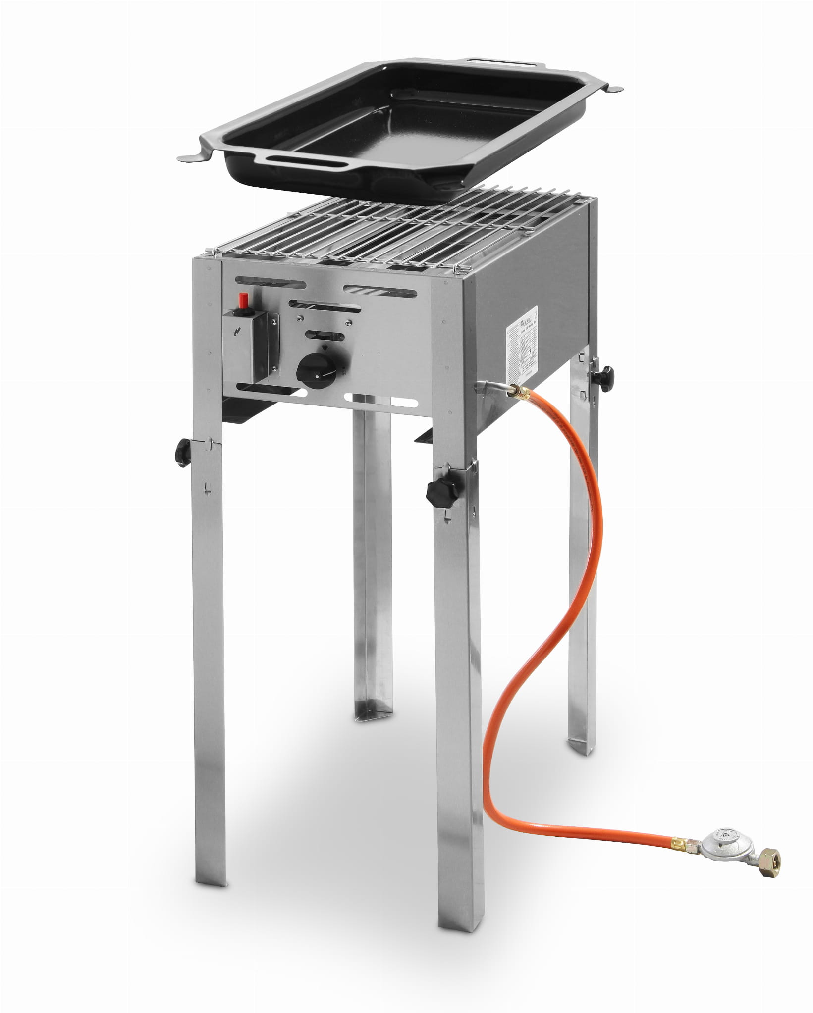 Grill gazowy na nogach, blacha GN 1/1 5.8kW Hendi