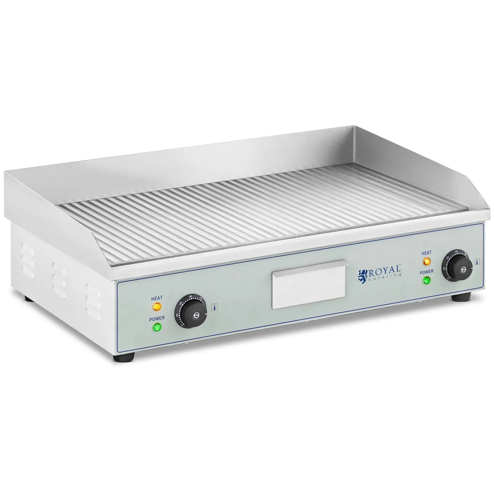 Grill elektryczny, podwójna płyta grillowa ryflowana 2 x 2,2 kW | RCEG-73R