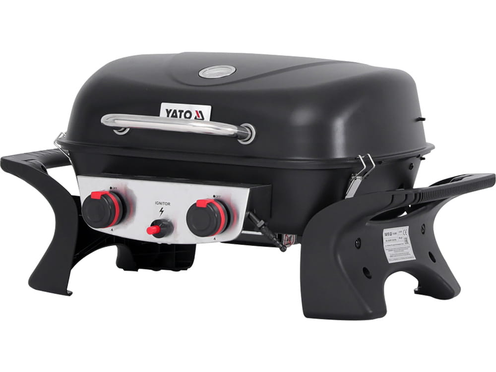 Przenośny grill gazowy 2-palnikowy 5kW | YG-20005