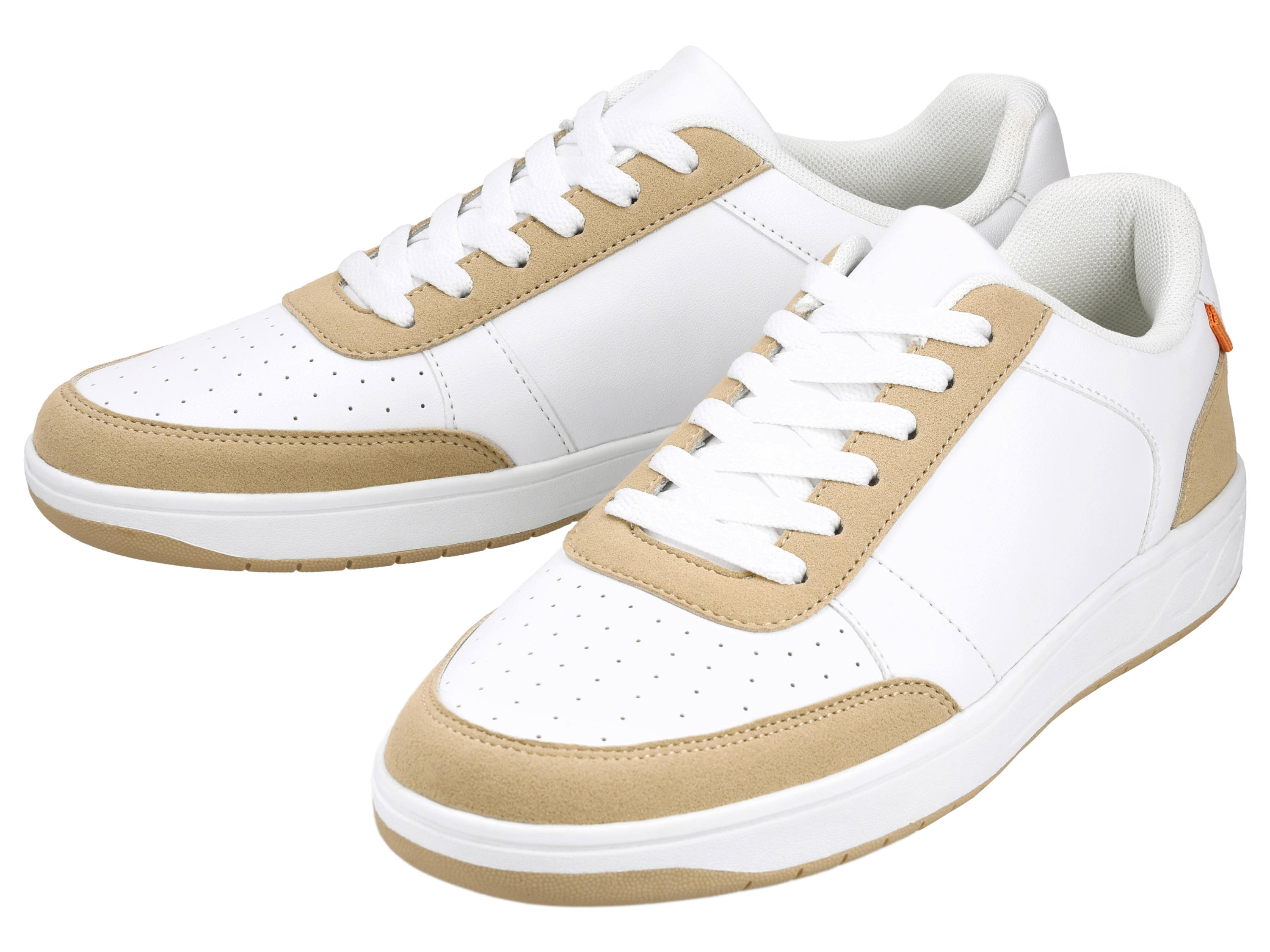 esmara Men Buty sneakersy męskie Biały/beżowy, 43