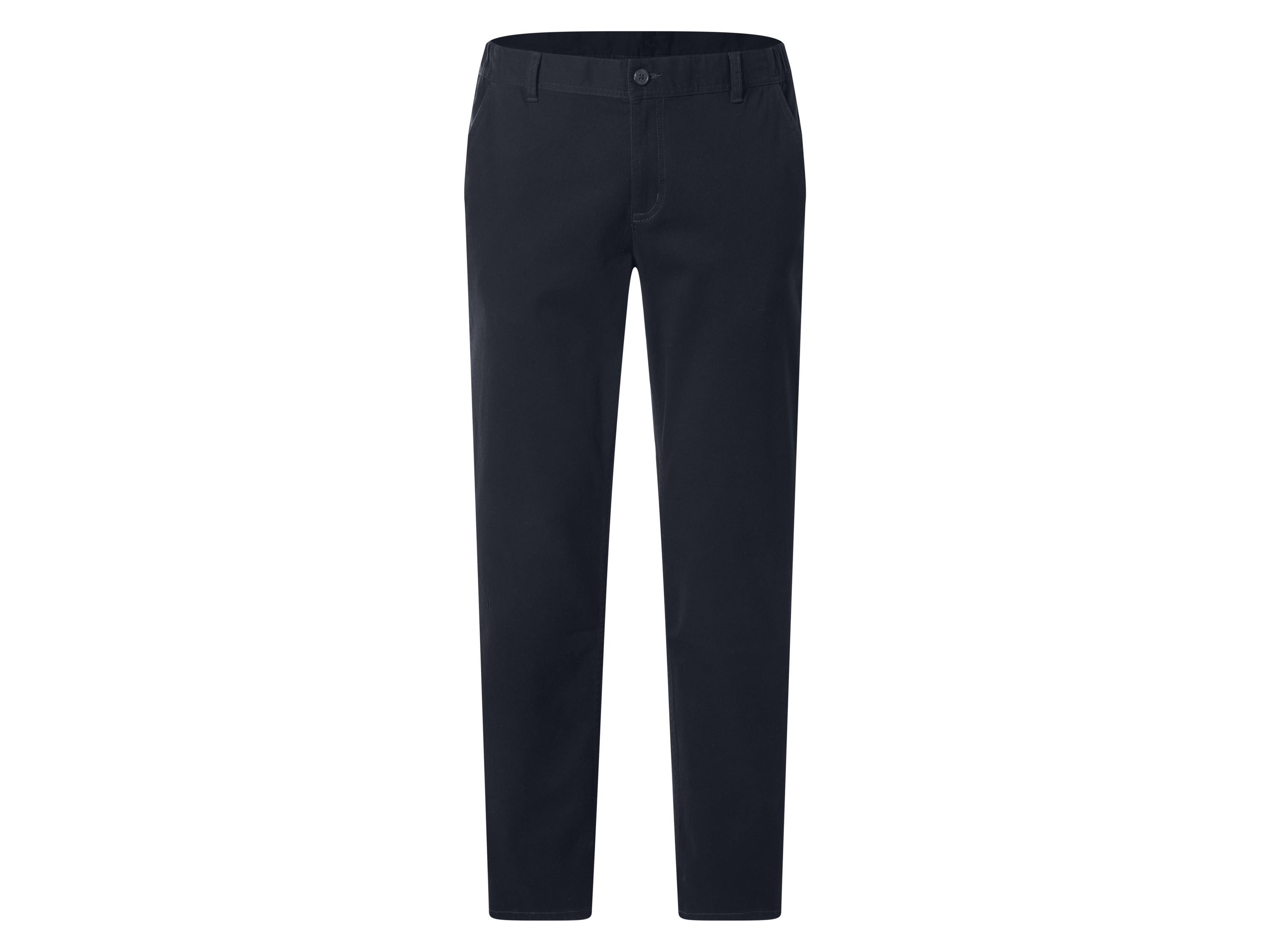 esmara Men Spodnie chino slim fit męskie z bawełną Granatowy, L 52/54