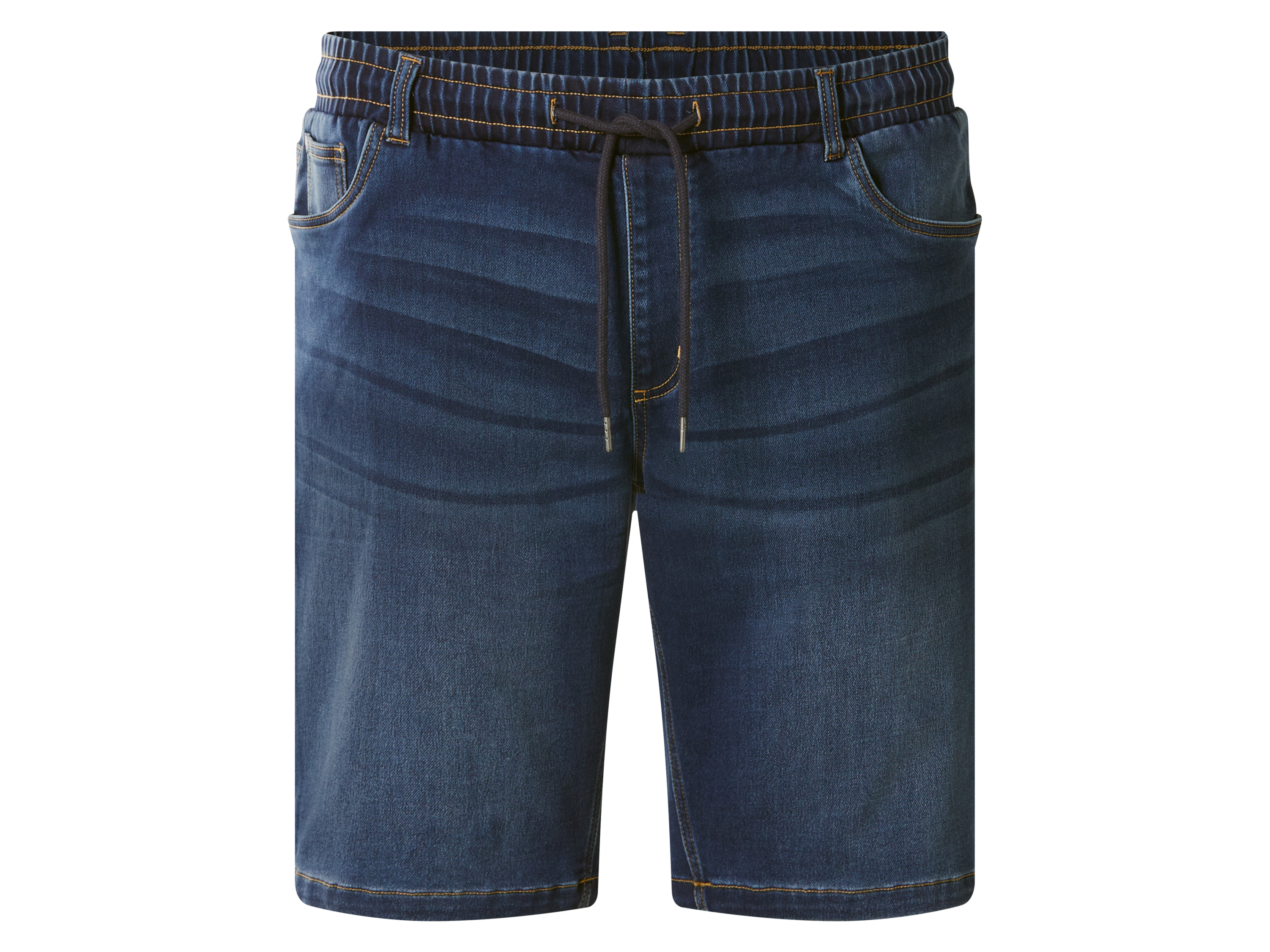 esmara Men Spodnie bermudy męskie z dresowego denimu Niebieski, XXL 60/62