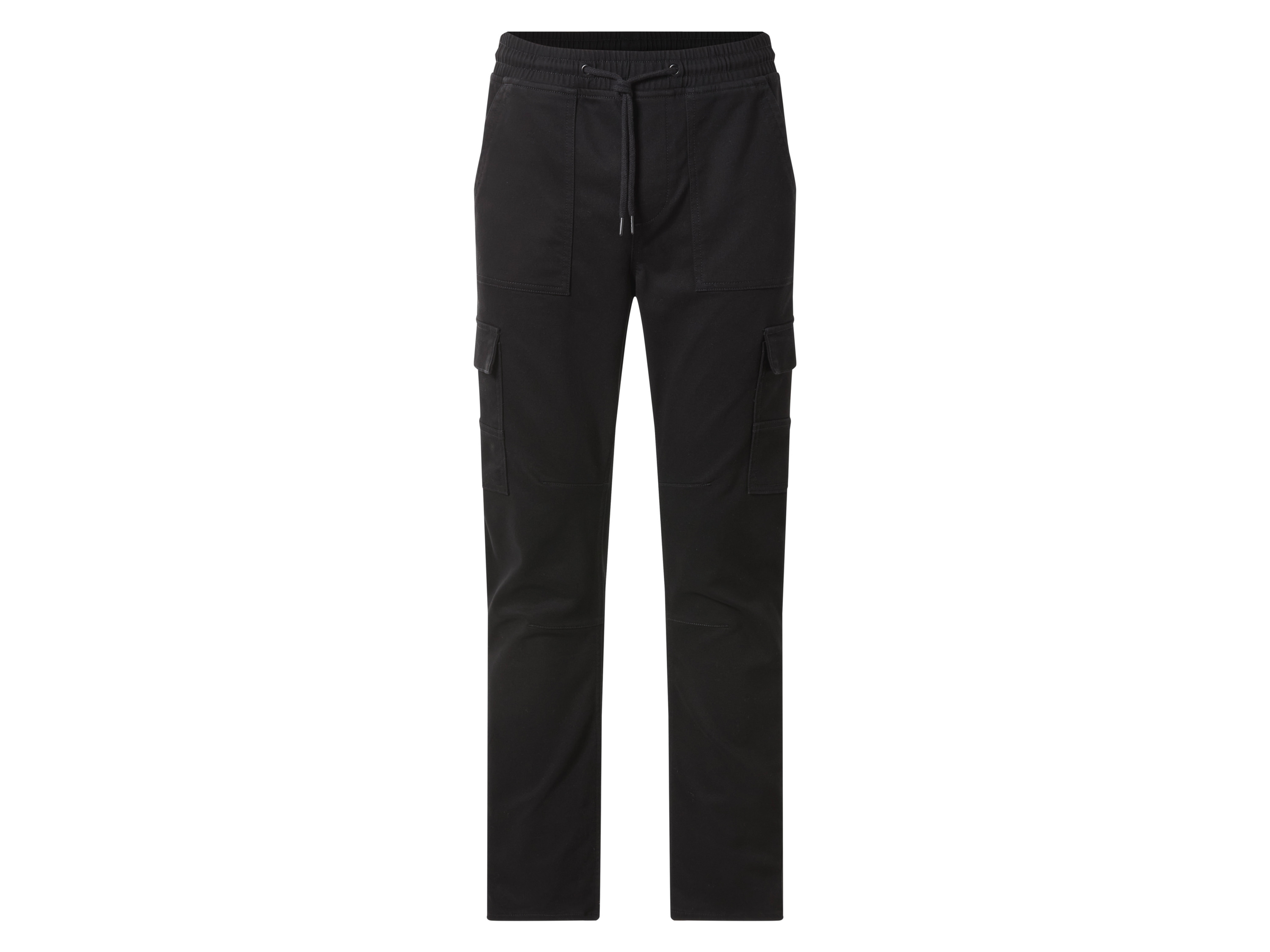 esmara Men Spodnie cargo męskie z bawełną Czarny, XL 56/58