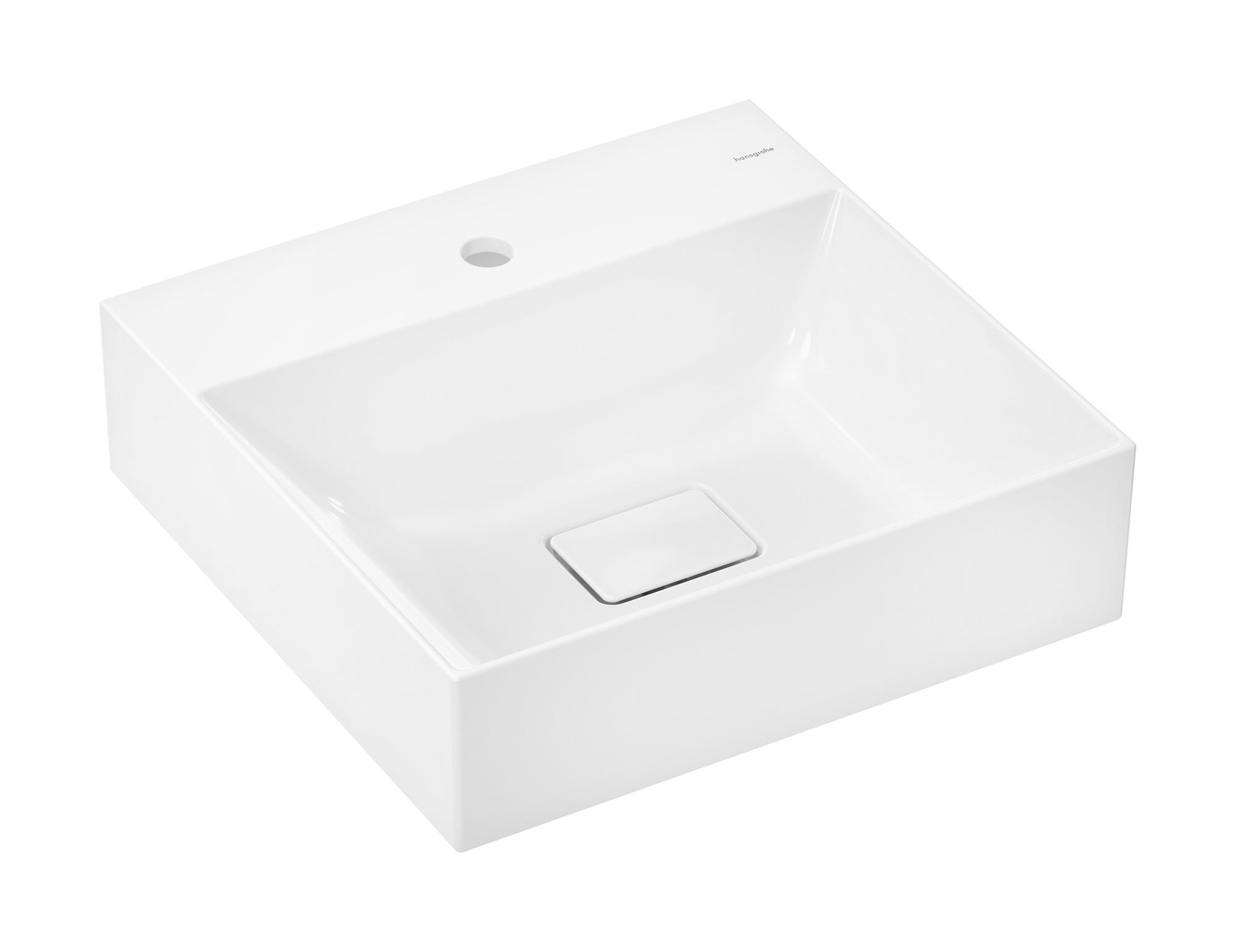 Darmowa Dostawa - Umywalka 50x48 cm prostokątna nablatowa biała Hansgrohe Xevolos E 61090450