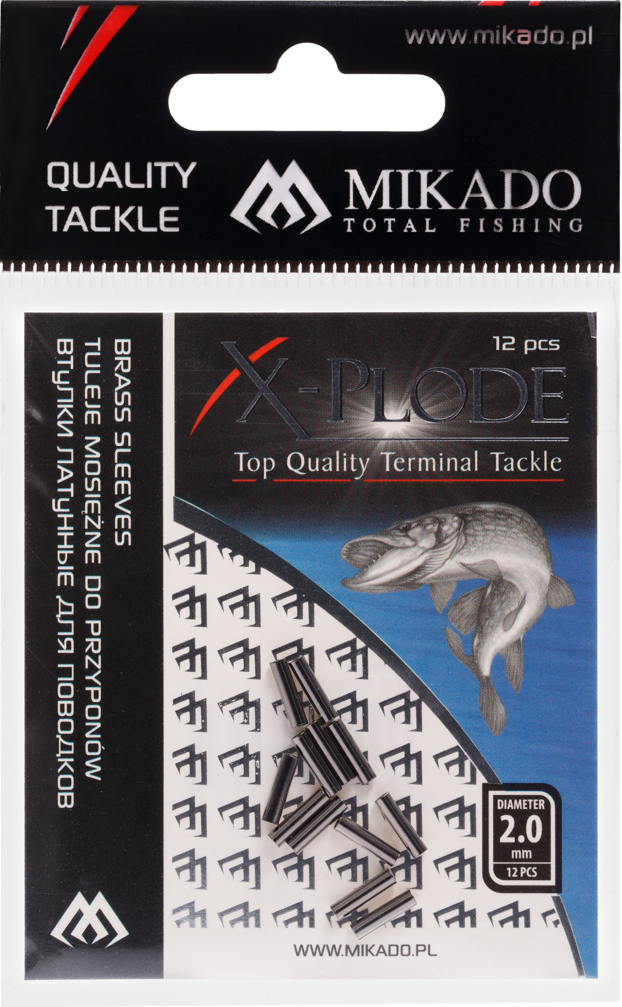 Mikado Tulejka zaciskowa mosiężna 2,0mm
