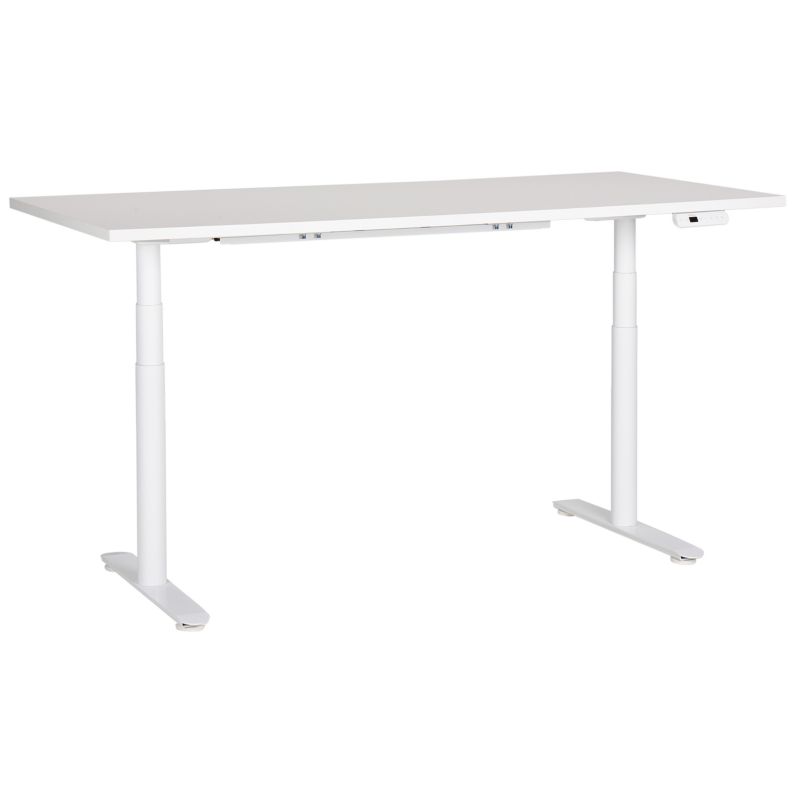 Biurko regulowane elektrycznie Destinas Biały 180 cm 80 cm 1 szt.