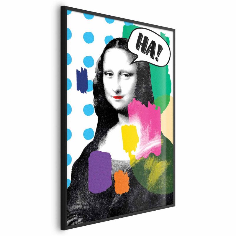 Plakat Artgeist Mona Lisa Pop-art 60x90 cm z ramą czarną 1 szt