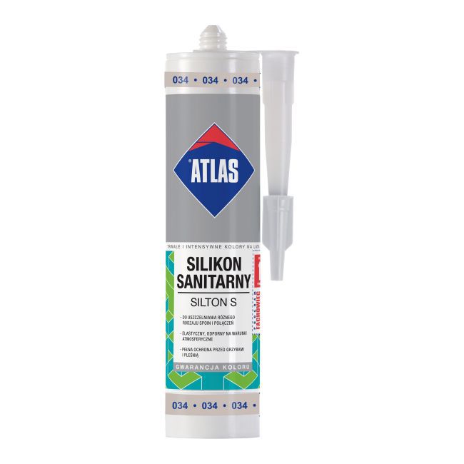 Silikon Atlas 034 jasny szary 280 ml