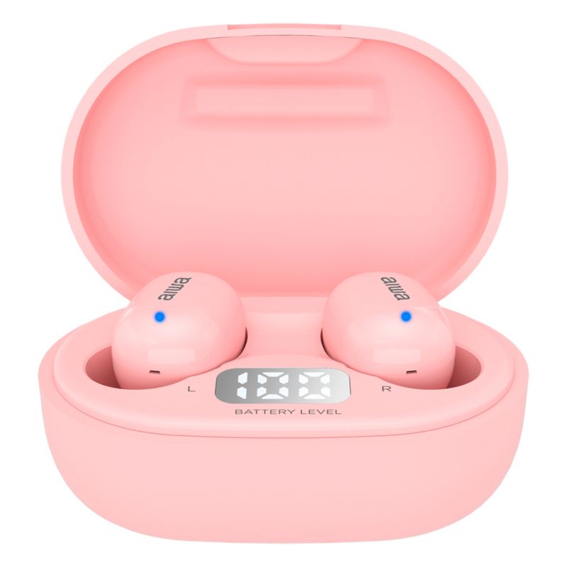 Słuchawki dokanałowe AIWA EBTW-150PK, TWS, BT 5.0 różowe - 1 szt.