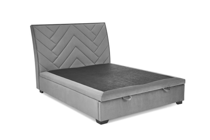 Łóżko Halmar CONTINENTAL 1 VELVET 160x200 szare 1 szt