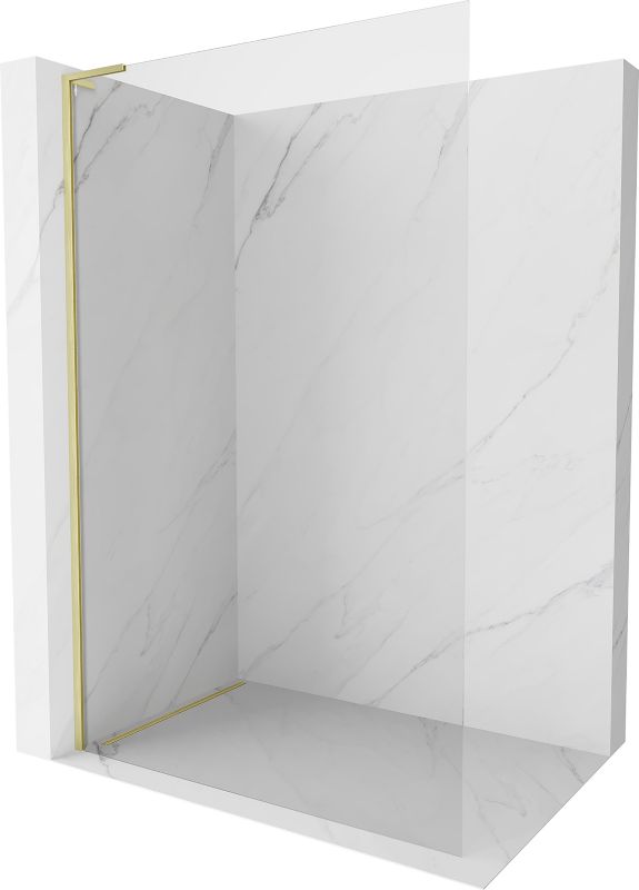 Ścianka prysznicowa Mexen Kioto-X L złoty transparent 100x200 cm 800-100-107-55-00-X 1 szt.