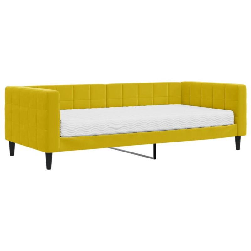 Łóżko dzienne WaszeMeble 90x200 cm żółte WM-3196672 1 szt.