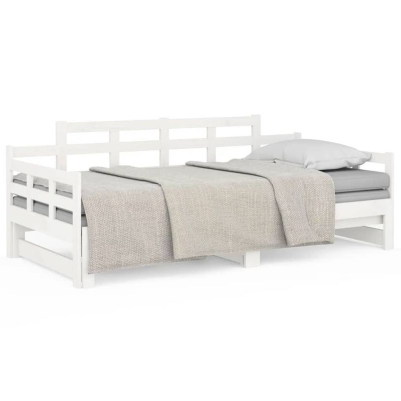 Łóżko dzienne WaszeMeble 80x200 cm rozsuwane białe WM-820348 1 szt.