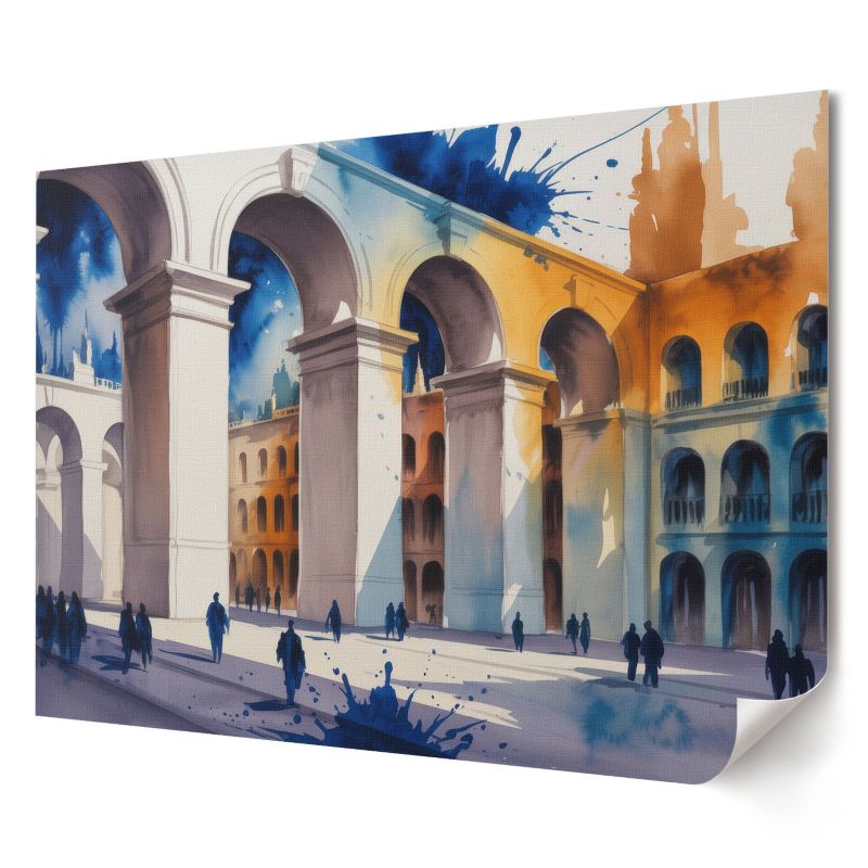 Plakat canvas Wallfluent Format A2 Miejski pejzaż Kolektyw Deep Narrative 1 szt.