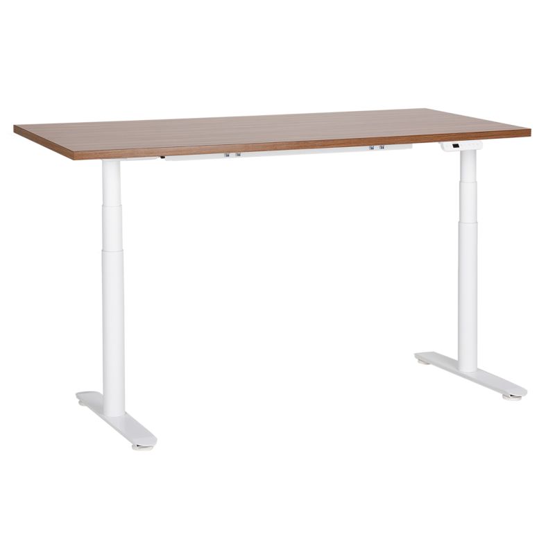 Biurko regulowane elektrycznie Destinas Brązowy/ biały 160 cm 72 cm 1 szt.
