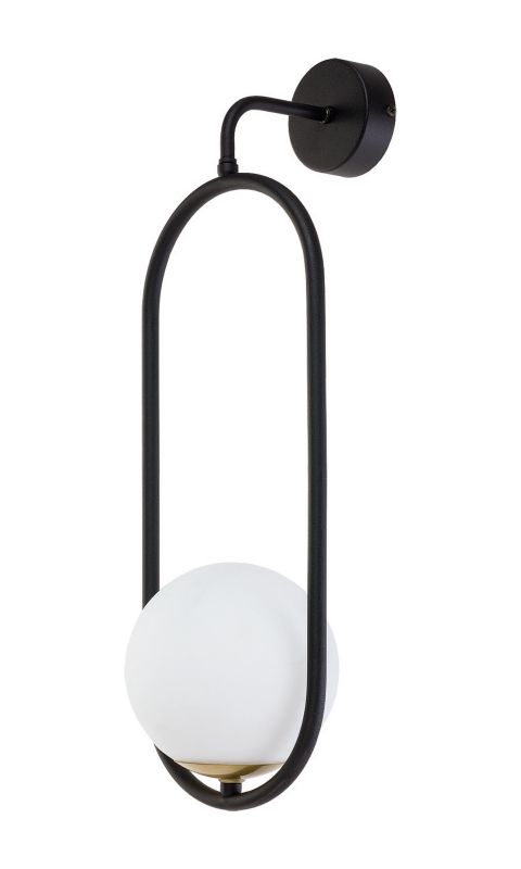 Kinkiet ścienny Jupiter IGON czarno-biały-złoty 1xE14x15W IP20 - 1 szt.