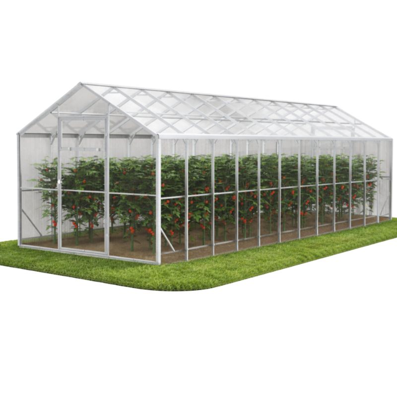 Szklarnia z poliwęglanu DOMEK e-szklarnia.pl 250x800x230 cm, profile 40x20 poliwęglan 6mm - 1 szt